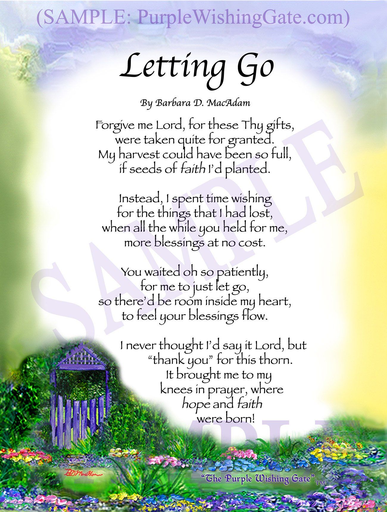 Letting Go Gate For God's Blessing