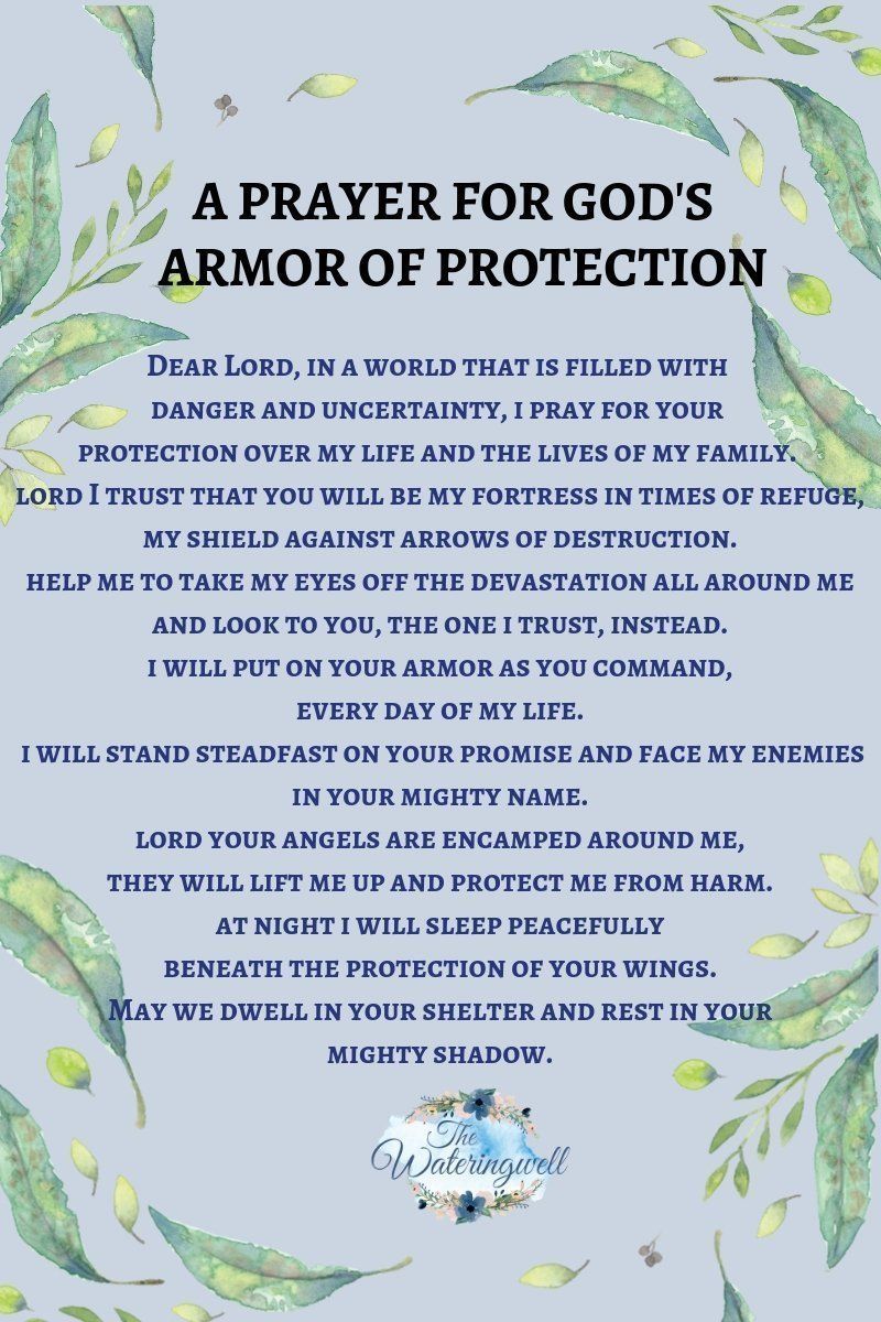 Prayer for God's Armor Protection