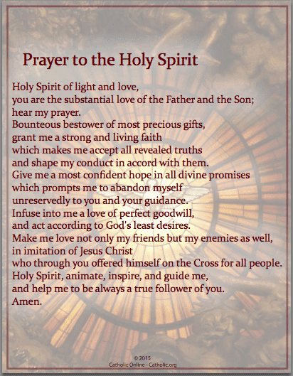 Prayer to the Holy Spirit