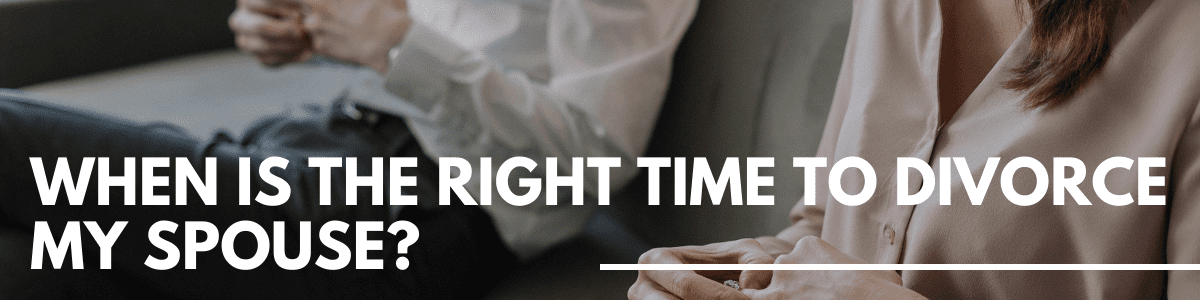 Right Time To Divorce article banner