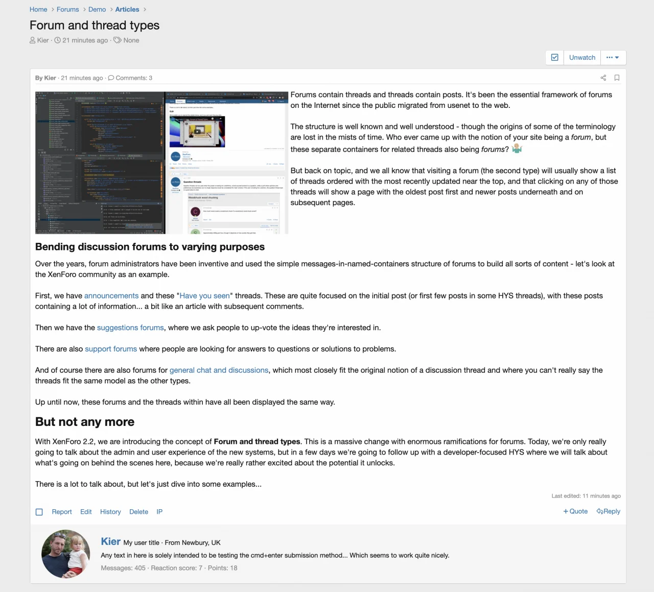 New Forum / Blog Layouts