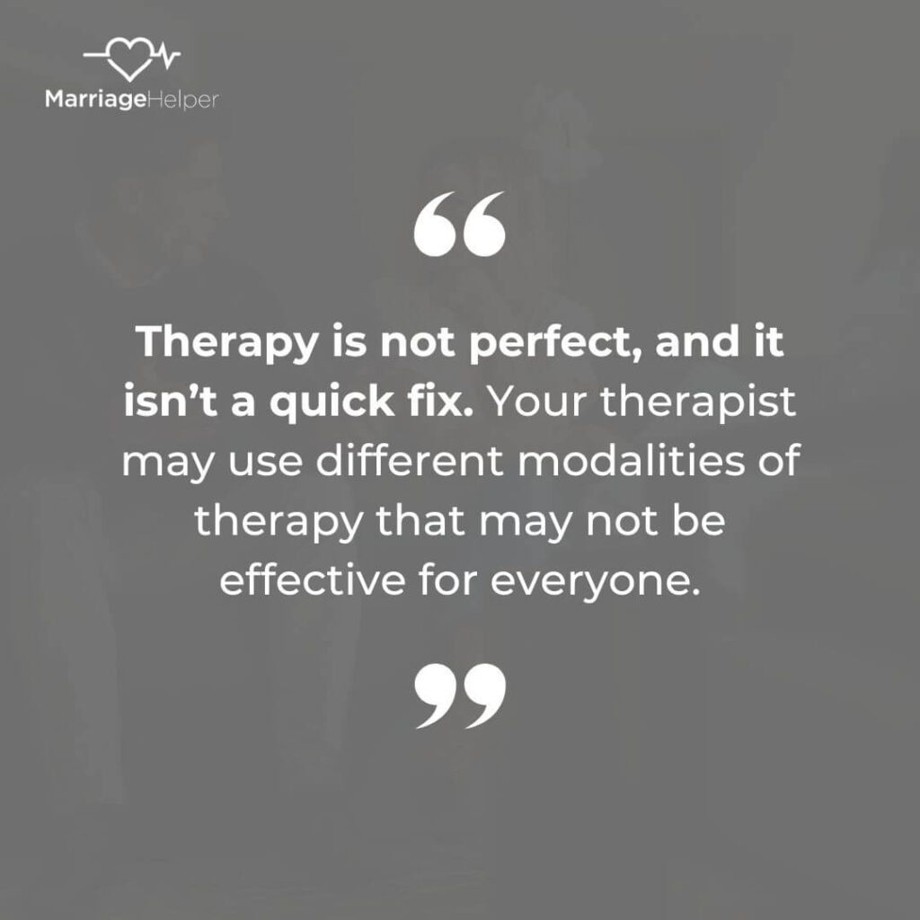 Therapy is Not Perfect and it isn’t a Quick Fix Therapy is Not Perfect and it isn’t a Quick Fix